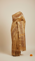 Modern Tan Regal Border Saree